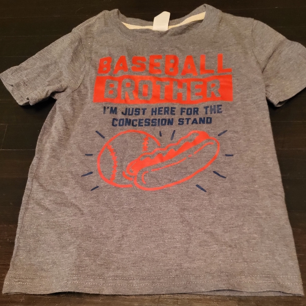 Baseball brother boys shirt 2T